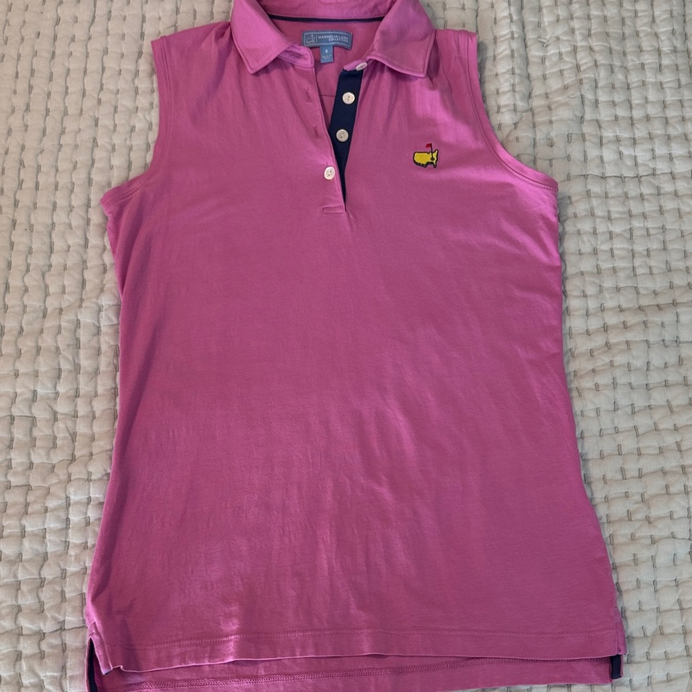 Masters Purple Polo Shirt with Embroidered Logo